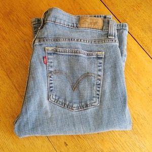 Levi 515 Light Wash Bootcut Short Length Jeans